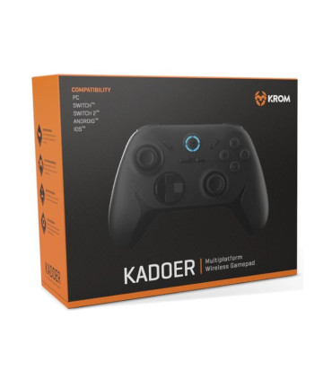 KROM Gamepad KADOER Wireless Multiplataf 5.0 Negro