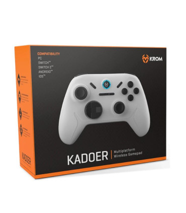 KROM Gamepad KADOER Wireless Mult Plat. 5.0 Blanco
