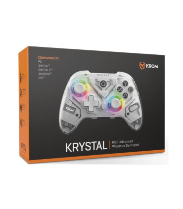 KROM Gamepad KRYSTAL Wireless RGB Bluetooth 5.0
