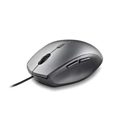 NGS WIRED ERGO SILENT MOUSE + USB TYPE C ADAP GRAY