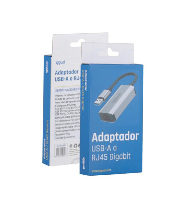 iggual Adaptador USB-A 3.0 a RJ45 Gigabit