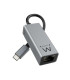 EWENT ADAPTADOR DE RED GIGABIT USB-C ALUMINIO