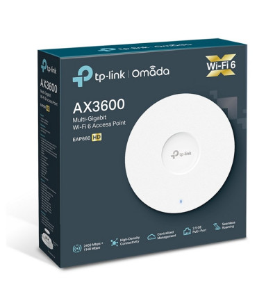 TP-Link EAP660HD AP WiFi6 AX3600 Techo Dual 1x2.5G