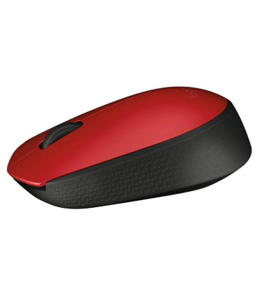 Logitech M171 Ratón Inalámbrico 1000 dpi Neg/Rojo
