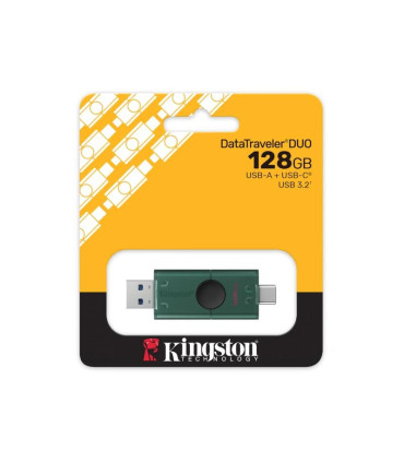 Kingston DataTraveler 128GB USB 3.2 Gen1 Duo Negro