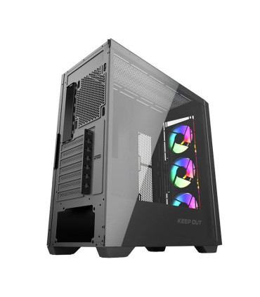 Keep Out Caja M-Atx KO XC-500 ARGB USB3 BlackGlass