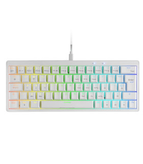 Mars Gaming Teclado MKMINIPRO Mecánico RGB Blanco