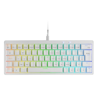 Mars Gaming Teclado MKMINIPRO Mecánico RGB Blanco