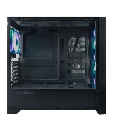 Coolbox Caja Gaming ATX Ge-2000 DualView S/Fte