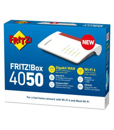 Fritz!Box 4050 Router WiFi6 Mesh 1xGb WAN 3xGb LAN