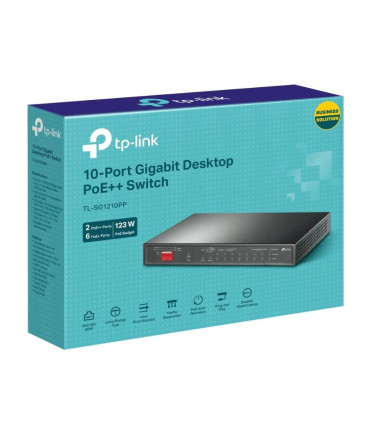 TP-Link TL-SG1210PP Switch 6xG PoE+ 2xG PoE++ 2xG