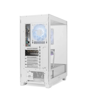 NOX Semitorre HUMMER ETHER Cristal Curvo Blanco