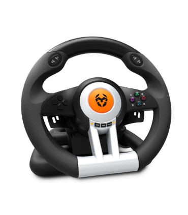Krom Juego de Volante y pedales K-Wheel Multip.