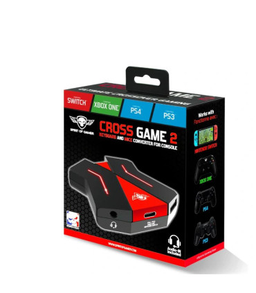 Spirit of Gamer Hub Crossgame2 Negro rojo