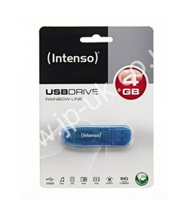 Intenso 3502450 Lápiz USB 2.0 Rainbow 4GB Azul