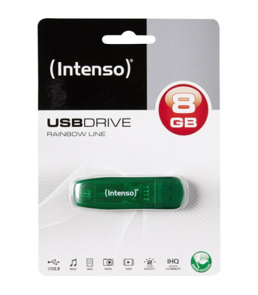 Intenso 3502460 Lápiz USB 2.0 Rainbow 8GB Verde