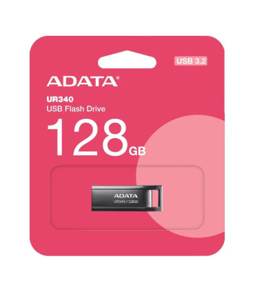 ADATA Lapiz USB UR340 128GB USB 3.2 Metal Black