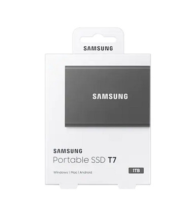 Samsung T7 SSD Externo 1TB NVMe USB 3.2 Gris