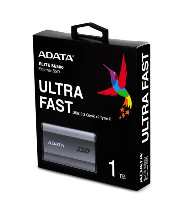 ADATA Elite SE880 SSD Externo 1TB USB 3.2 Gray