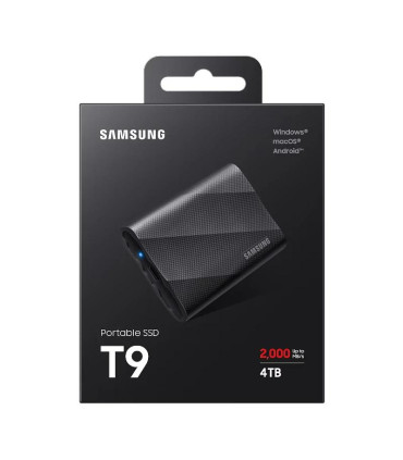 Samsung T9 SSD Externo 4TB USB 3.2 Gen 2x2 Black