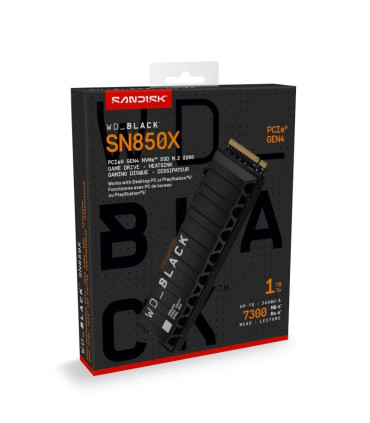 WD Black SN850X WDS100T2X0E SSD 1TB PCIe Gen4 NVMe
