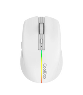 Coolbox Gaming Ratón W01 1600DPI Inalámbrico Blan