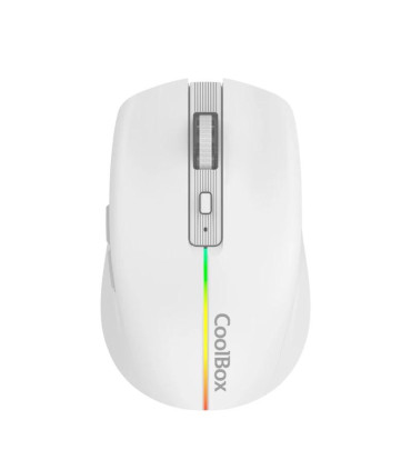 Coolbox Gaming Ratón W01 1600DPI Inalámbrico Blan