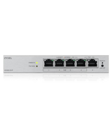 ZyXEL GS1200-5HPv3 Switch 5xGb (4xPoE+) 68W