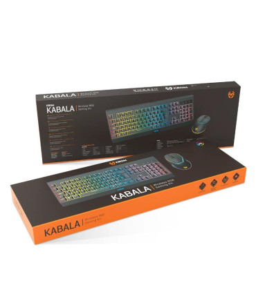 KROM KABALA | Kit Teclado y Ratón Wireless RGB SP