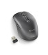 NGS Raton Inalambrico Recargable Silencioso Negro