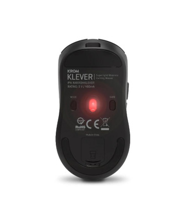 KROM KLEVER Raton gaming superligero wireless Ngro