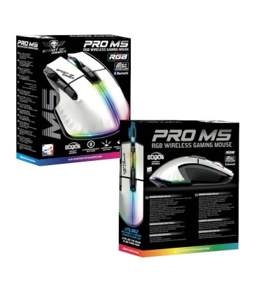 Spirit of Gamer Ratón Inalambrico Pro M5 White