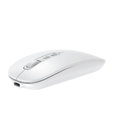 Coolbox Ratón W02-IA Inalámbrico RF+BT Blanco