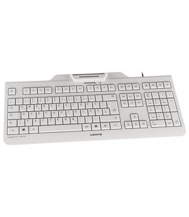 Cherry Teclado+Lector Chip Integrado (DNIe) Blanco