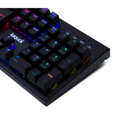 iggual Teclado gaming mecánico OBSIDIAN RGB negro