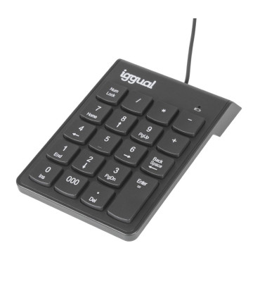 iggual Teclado numérico USB CK-NUM-19T negro