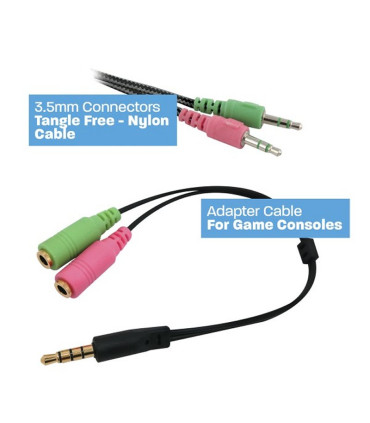 EWENT PL3320 Gaming Headset with Mic for PC and Co