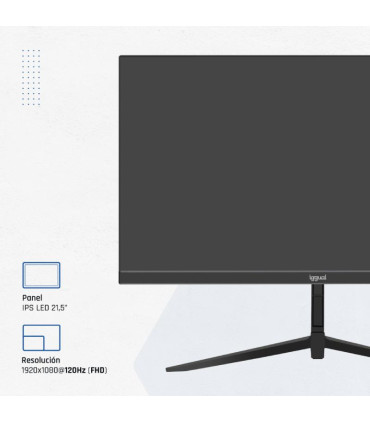 iggual Monitor 21,5" IPS 1ms FHD 120Hz VGA HDMI DP