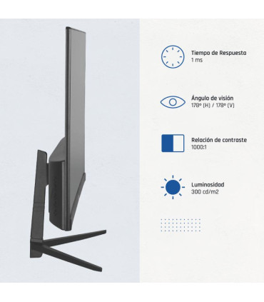iggual Monitor 21,5" IPS 1ms FHD 120Hz VGA HDMI DP