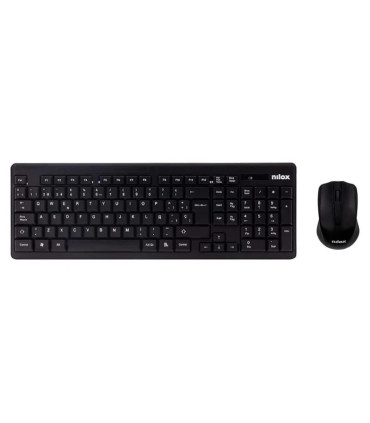Nilox Teclado+raton NXKMWE0001 inalambrico Negro