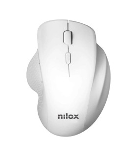 Nilox Ratón Wireless 3200 DPI, 2.4G, Blanco