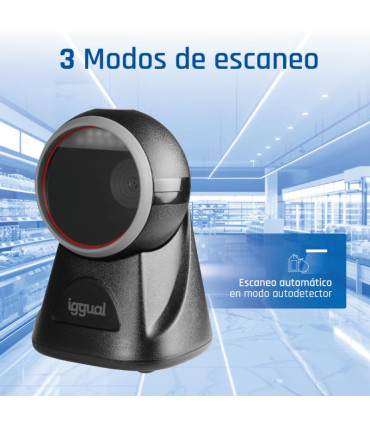 iggual Lector código barras sobremesa 2D USB