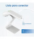 iggual Lector código barras 2D USB botón blanco