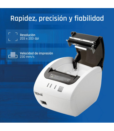 iggual Impresora térmica TP EASY 80W USB+RJ11 blan
