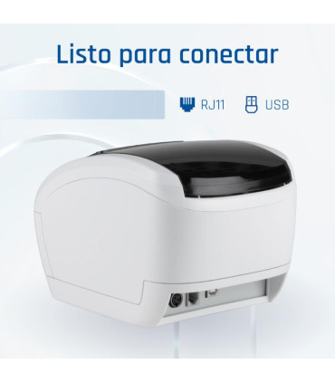iggual Impresora térmica TP EASY 80W USB+RJ11 blan