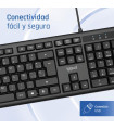 iggual Teclado USB estándar CK-OFFICE-105T negro
