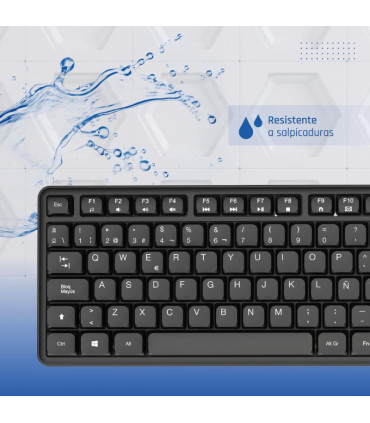 iggual Teclado USB estándar CK-SILENT-105T negro