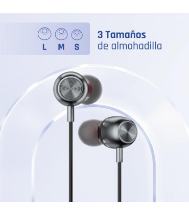 iggual Auriculares con micro intrauditivos Jack3,5