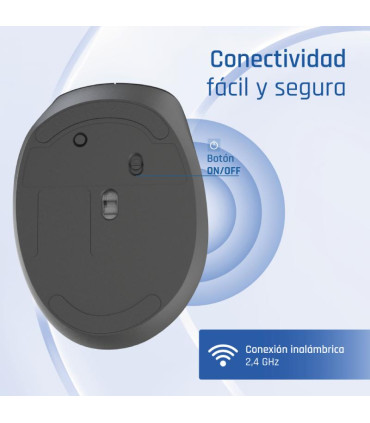 iggual Ratón inalámbrico ERGO-SILENT-6D 1600DPI