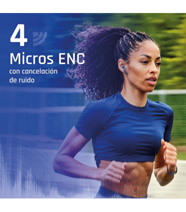 iggual Auriculares inalámbricos TWS Bluetooth negr